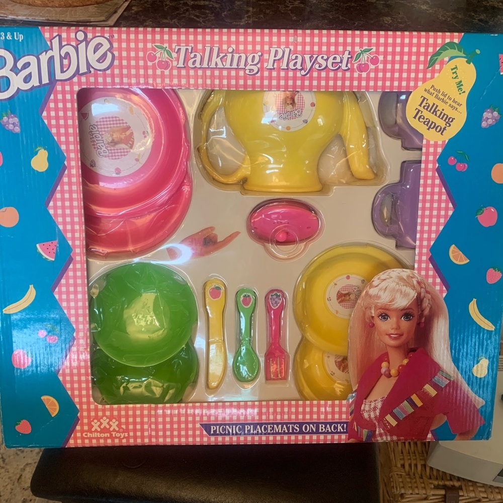 Rare! Barbie Talking Playset